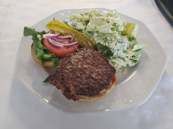 Beef Burger Salad